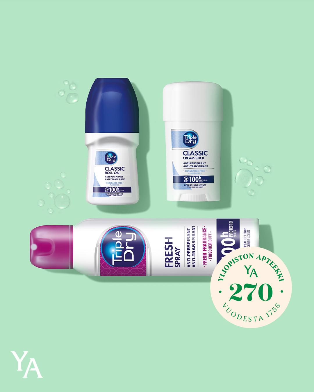 Triple Dry -antiperspirantit