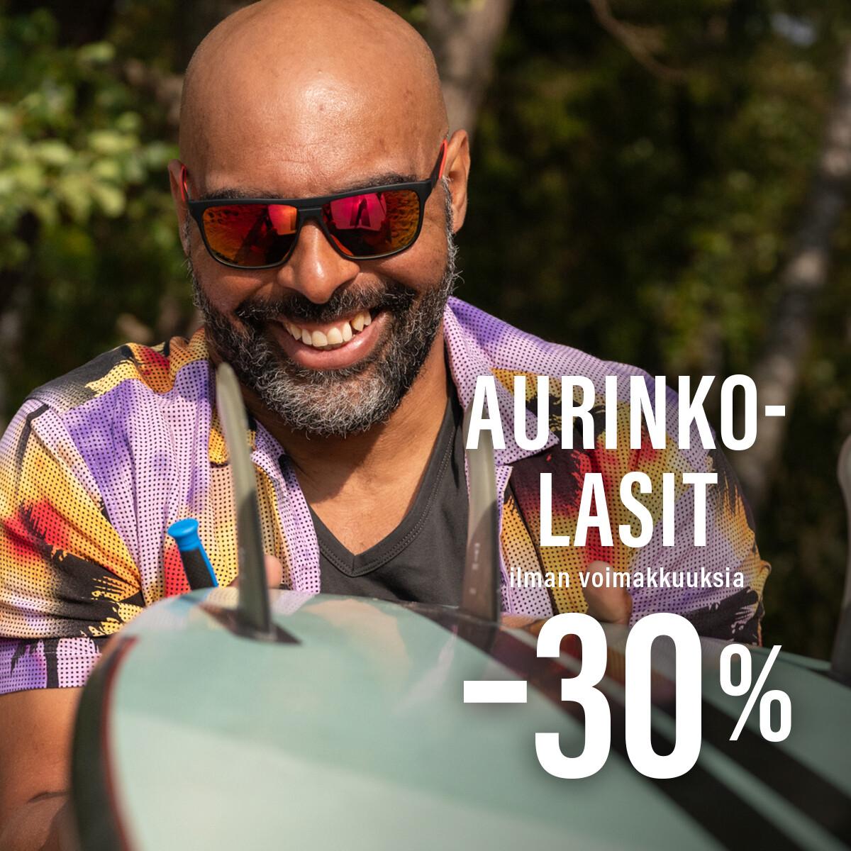 Aurinkolasit ilman voimakkuuksia -30%