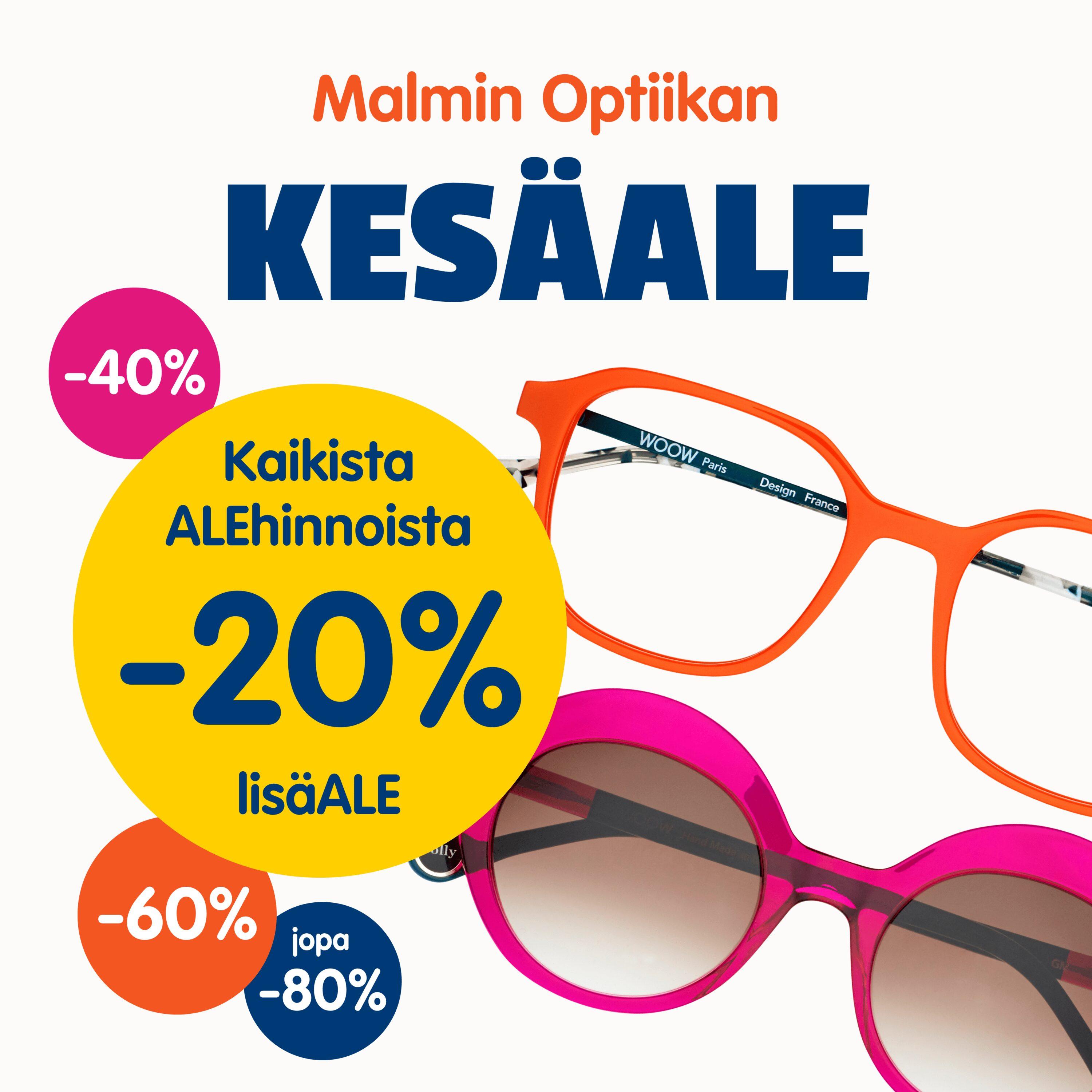 Vielä ehdit – Malmin Optiikan kesäale jatkuu!
